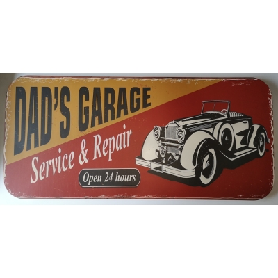 Dad's garage retro bord